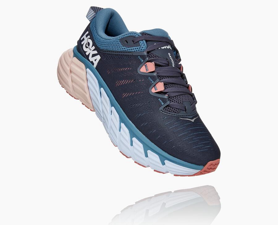 Hoka One One Hardloopschoenen Dames - Gaviota 3 - Donkerblauw - QU3467850